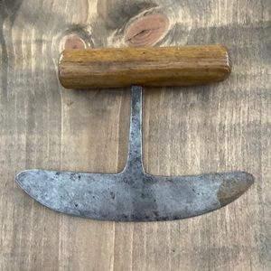 Primitive vintage hand forged chopper/mincer